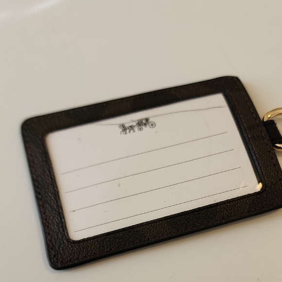 Coach Black and Brown Key & Card Holder\Lanyard - Picture 4 of 5